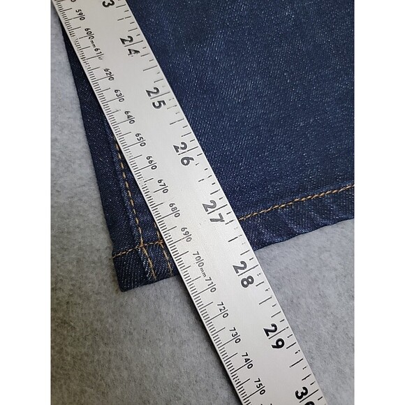 Hudson Jeans Mens 30 36x28 Straight Byron 5 Point Dark Blue Stretch Low Rise - Picture 3 of 12